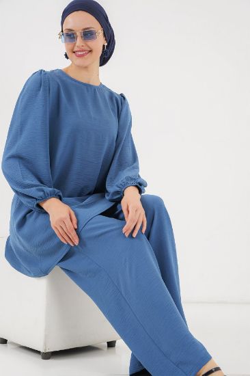 Ayrobin Tunik Pantolon Alt Üst Takım 6712 - İndigo resmi